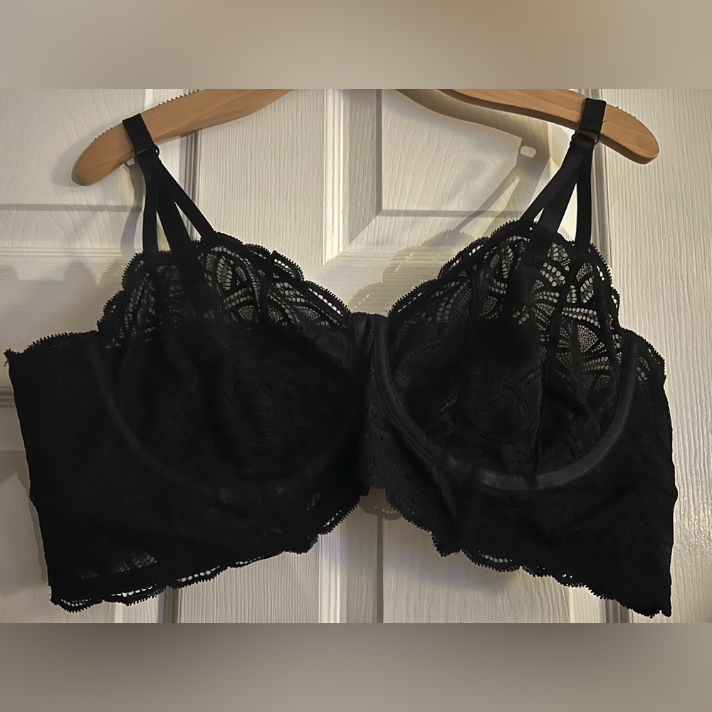 Black Lace Bra